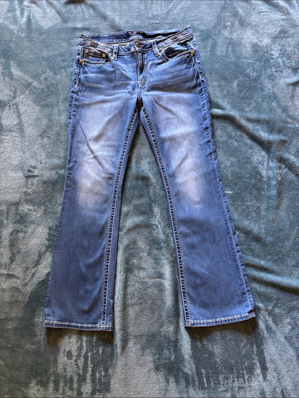 Miss Me Men's Blue Bootcut Jeans